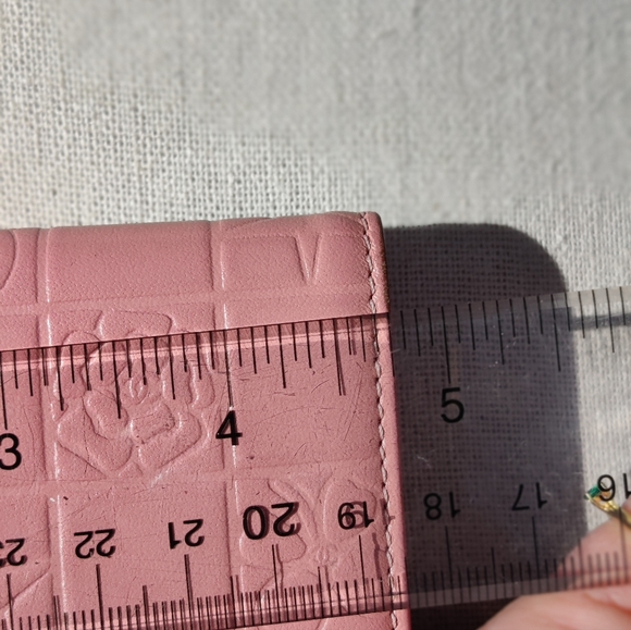 Chanel pink leather Bi-fold wallet - Picture 13 of 15